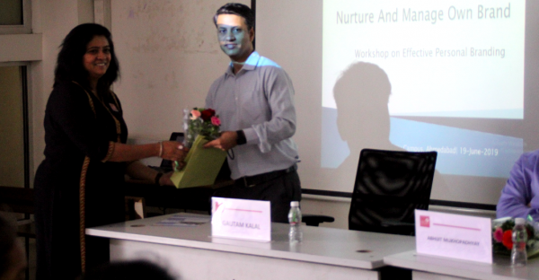 Gautam Kalal Guest Speaker at Ganpat University Ahmedabad on Digital Marketing & Personal Branding